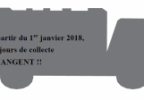 A partir du 1er janvier 2018, les jours de collecte CHANGENT !!